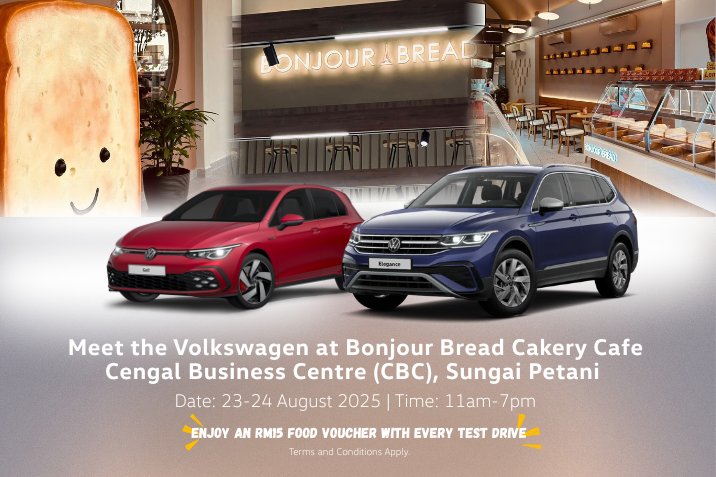 Meet the Volkswagen at Bonjour Bread Cakery Cafe, CBC Sungai Petani