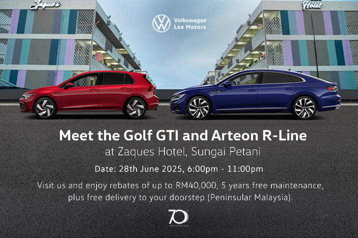 Enjoy rebates of up to RM40,000 plus 5 years free maintenance